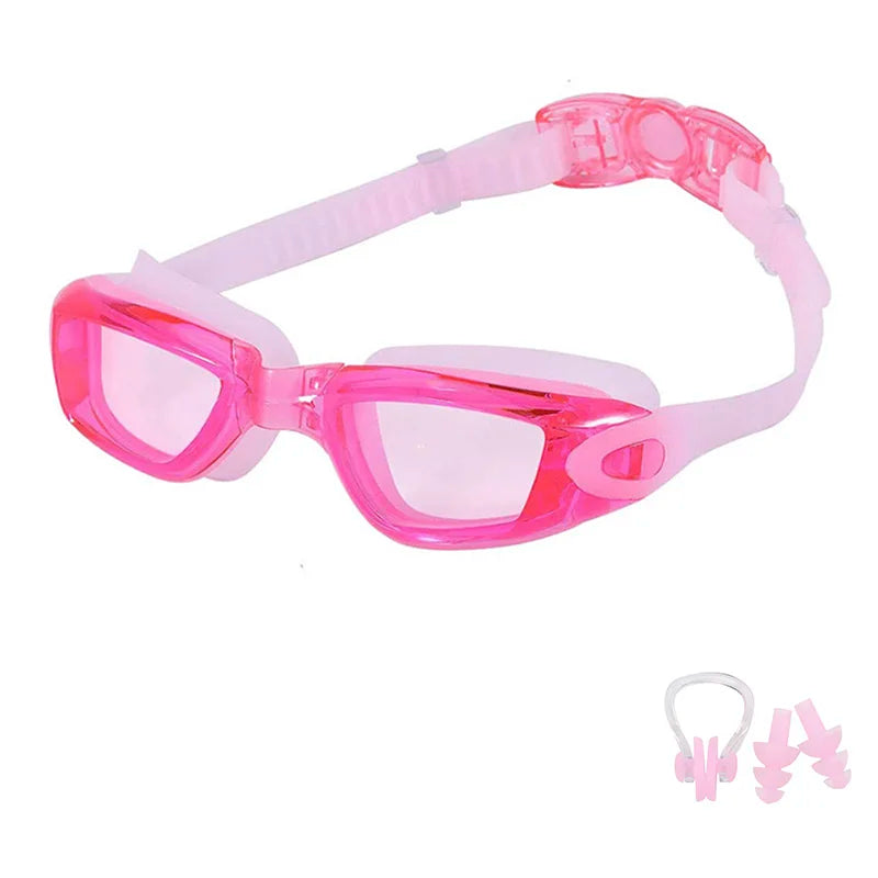 Lunettes pour hommes et femmes, Anti-buée, Prescription Uv, étanche, en Silicone, ajustables, pour piscine, adultes et enfants, lunettes de plongée