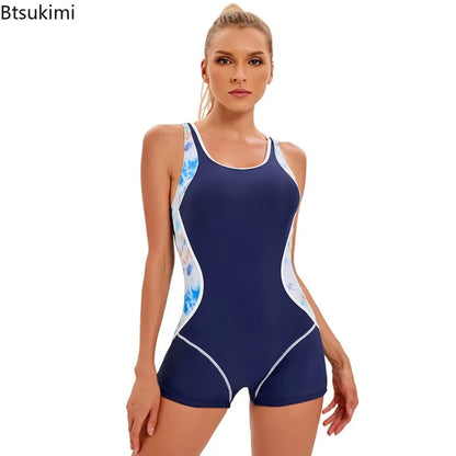 Maillot de bain, monokini de sport, athlétique, dos ouvert, fitness, été, plage