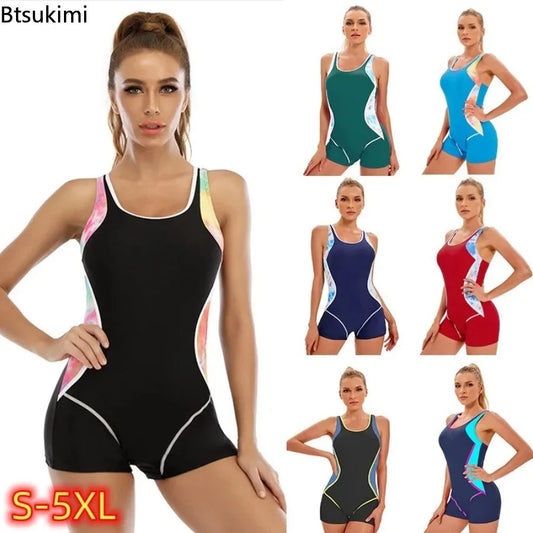 Maillot de bain, monokini de sport, athlétique, dos ouvert, fitness, été, plage