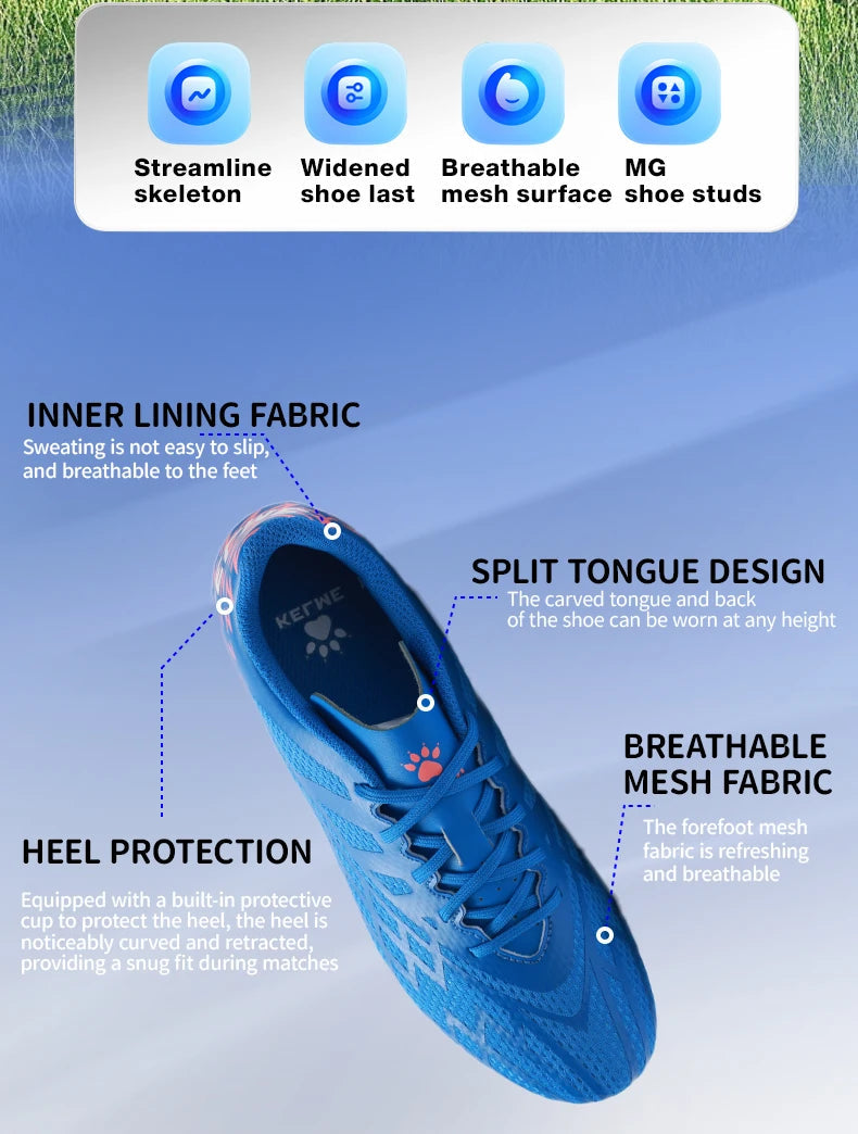 Chaussures d’entraînement football, traction et confort SportMix