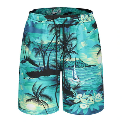 Shorts de plage décontractés à imprimé floral 3D, maillot de bain de vacances, mode hawaï