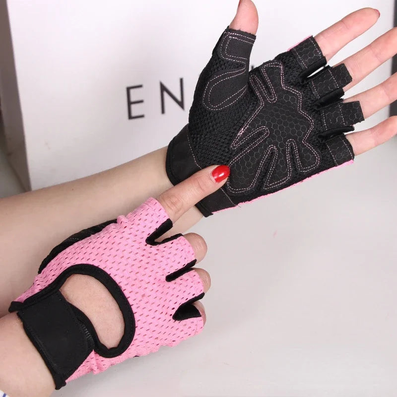 Gants de gymnastique pour femmes et hommes, haltères de Fitness, gants d'entraînement, demi-doigt, respirant, antidérapant, coussin de Gel, gants d'entraînement de musculation