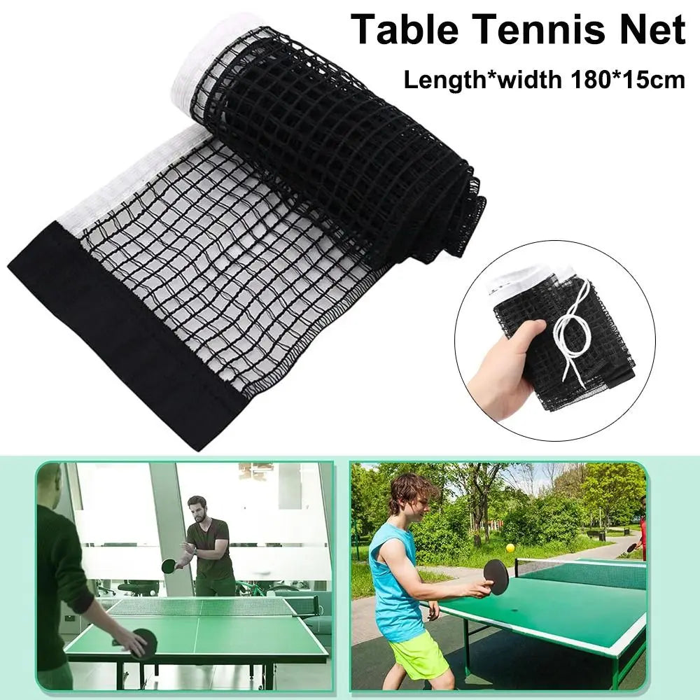 Portable polyester retractable table tennis net with free shipping, ideal for ping pong play indoors and outdoors.