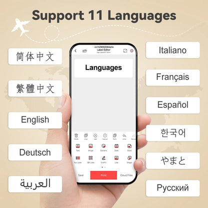 Imprimante thermique Portable P12, Mini-imprimante d'étiquettes . SportMix