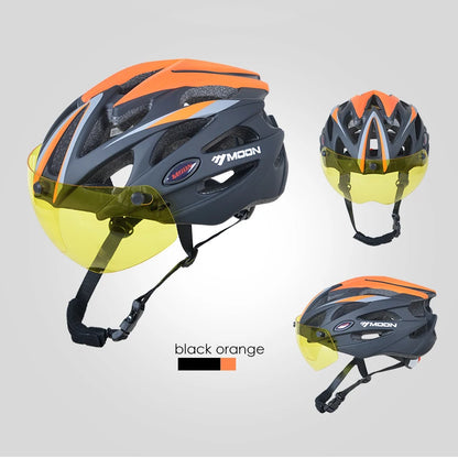 Casque de vélo ultraléger pour adulte, avec visière magnétique