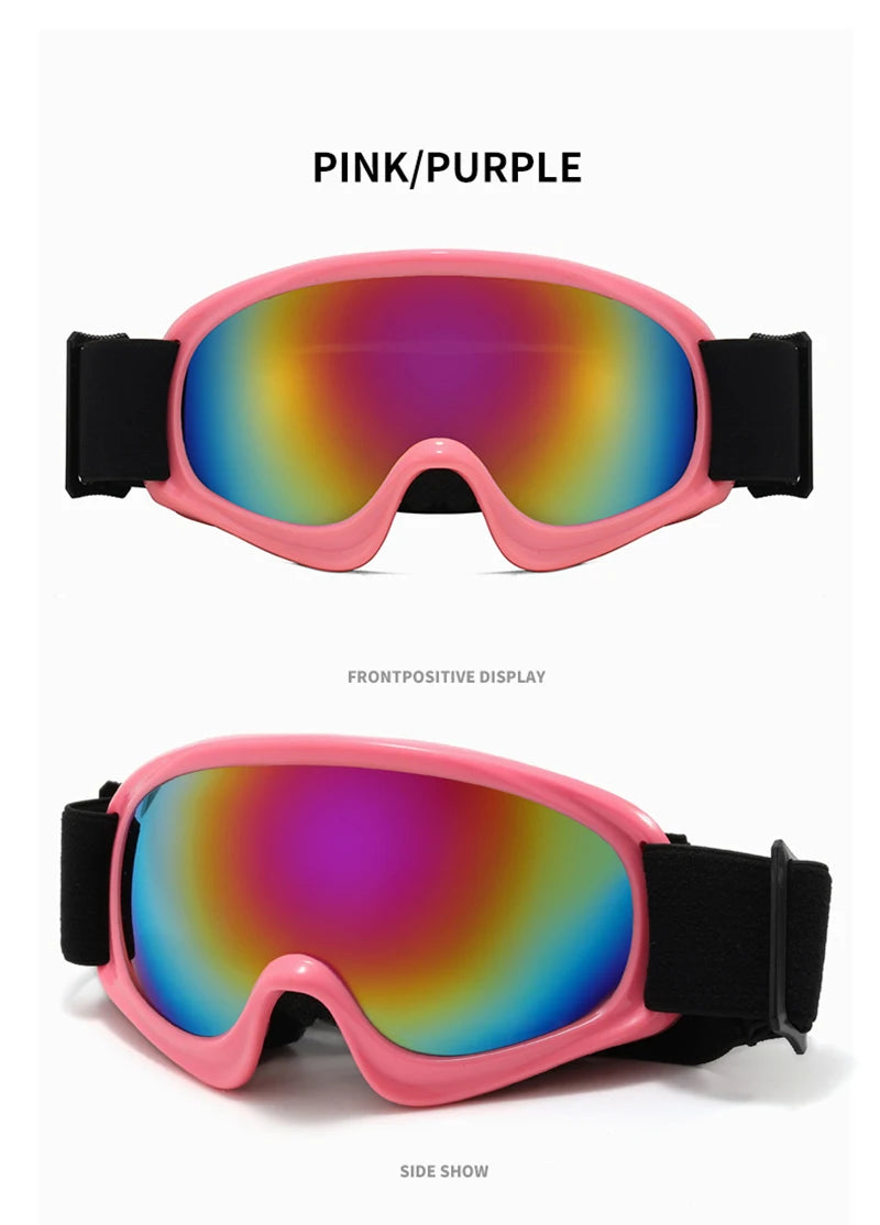 Lunettes de ski anti-buée pour enfants