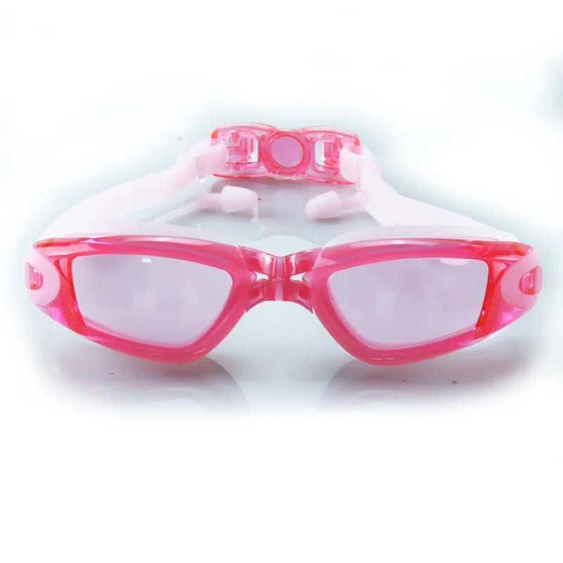 Lunettes de natation étanches pour adultes, lunettes de piscine, lunettes anti-buée, lunettes optiques avec bouchons d'oreille, protection UV, hommes et femmes