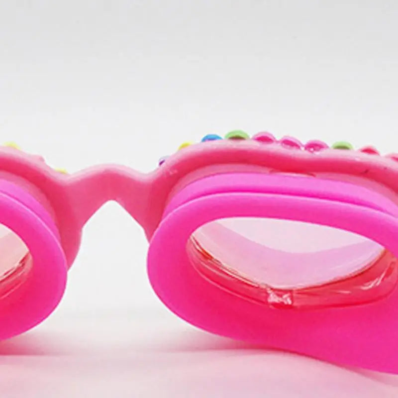 Lunettes de natation d'été étanches en forme de cœur, en silicone UV, anti-buée, lunettes de piscine pour les tout-petits et les enfants