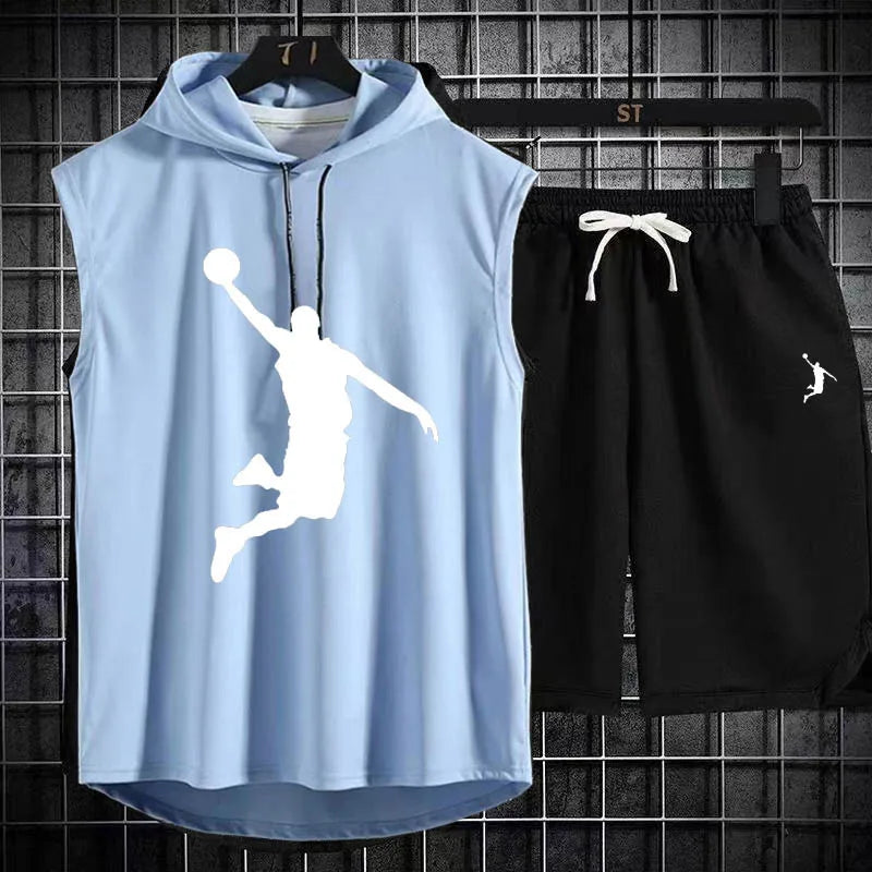 Sweat à capuche pour hommes, sweat-shirt, basketball, musculation, entraînement de gym, chemise de fitness, haute qualité, hip hop, été