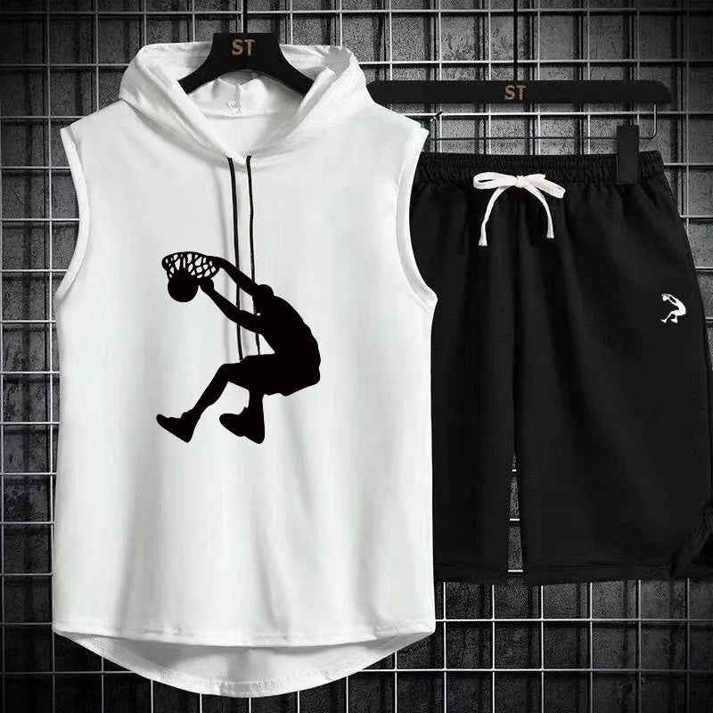 Sweat à capuche pour hommes, sweat-shirt, basketball, musculation, entraînement de gym, chemise de fitness, haute qualité, hip hop, été