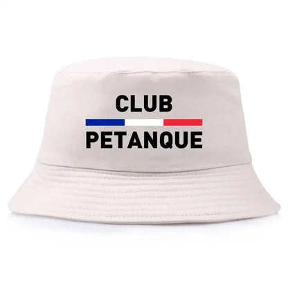 Unisexe chapeau de club de pétanque français avec logo tricolore, excellente qualité, gratification garantie.