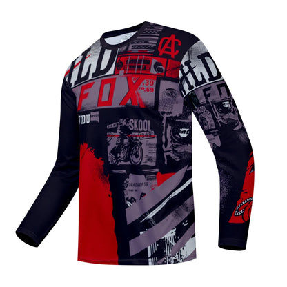 Maillot de Cyclisme à Manches sulfpour Homme, Vêtement de Motocross FOX SUDU-, VTT, Descente, VTT, Hors Route, DH