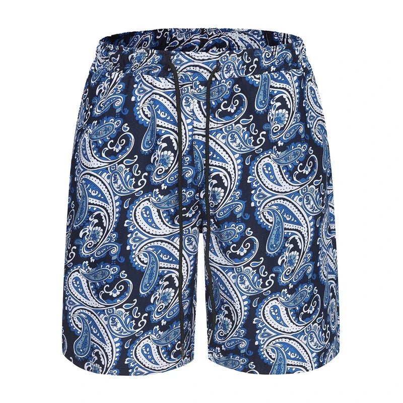 Shorts de plage décontractés à imprimé floral 3D, maillot de bain de vacances, mode hawaï