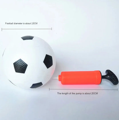 Filet de poteau pliant avec pompe pour enfants, mini ballon de football, but de football, sports d'intérieur et d'extérieur, équipement d'entraînement sportif, 2 en 1