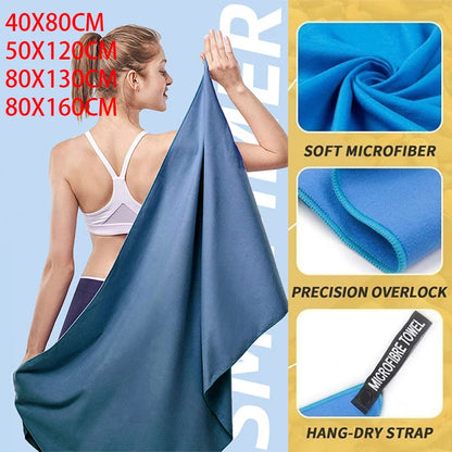 Serviette de sport super absorbante, séchage rapide, super douce et légère, plage, salle de sport, natation, yoga, camping