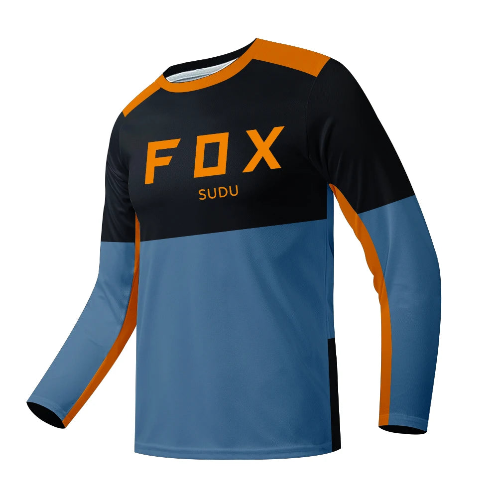 Maillot de Cyclisme à Manches sulfpour Homme, Vêtement de Motocross FOX SUDU-, VTT, Descente, VTT, Hors Route, DH