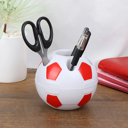 Outil en forme de football pour la décoration de la maison, porte-stylo, porte-crayon, porte-brosse à dents, bureau, table T1, cadeaux pour étudiants