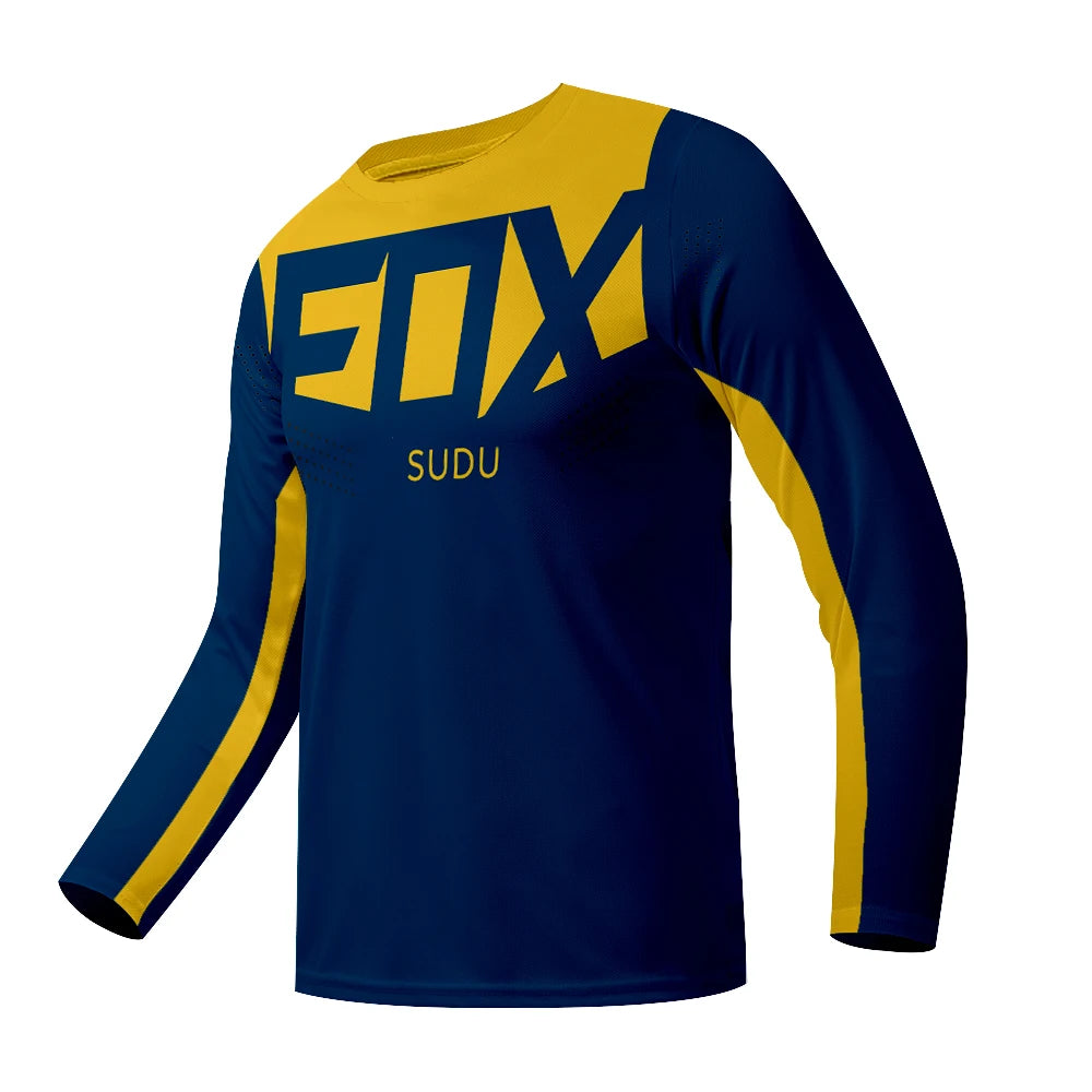 Maillot de Cyclisme à Manches sulfpour Homme, Vêtement de Motocross FOX SUDU-, VTT, Descente, VTT, Hors Route, DH