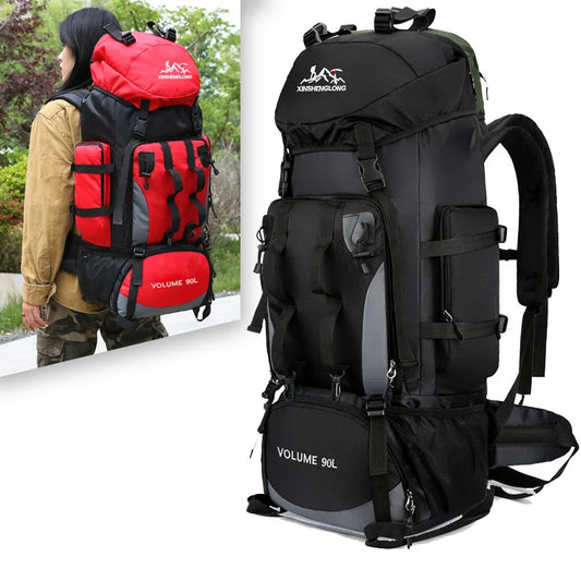 Sac de sport 90L étanche, résistant et imperméable, grande capacité pour randonnée, trekking et camping