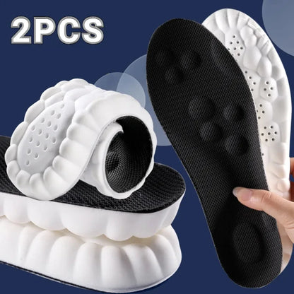  Semelles intérieures de massage 4D pour chaussures de sport, semelle intérieure pour pieds, course