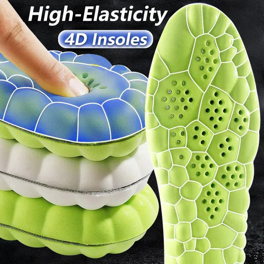  Semelles intérieures de massage 4D pour chaussures de sport, semelle intérieure pour pieds, course