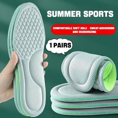  Semelles intérieures de massage 4D pour chaussures de sport, semelle intérieure pour pieds, course