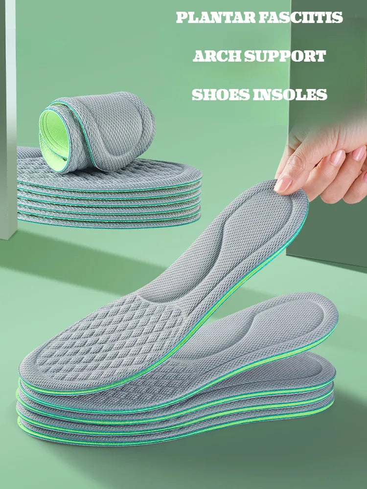  Semelles intérieures de massage 4D pour chaussures de sport, semelle intérieure pour pieds, course