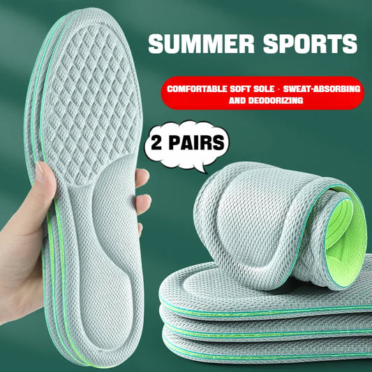  Semelles intérieures de massage 4D pour chaussures de sport, semelle intérieure pour pieds, course