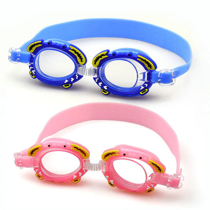 Lunettes de natation anti-buée pour enfants, nouveau, étanche, mignon, dessin animé, miroir, pour apprendre à nager, la ceinture peut être ajustée