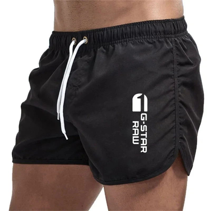 Homme Surf Boardshort Short De Bain Short De Bain Plage Fête De La Respirable Sechage Rapide Cordon Cordon Taille Elastique Doublure Bloc De Couleur P15460303