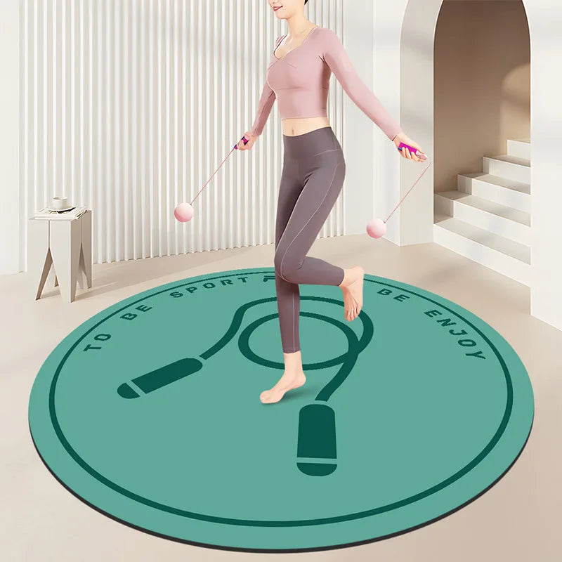 Tapis de Yoga, corde à sauter, insonorisant, absorbant les chocs, pour maison, salle de sport, silencieux, exercice de Fitness aérobique, antidérapant, insonorisé