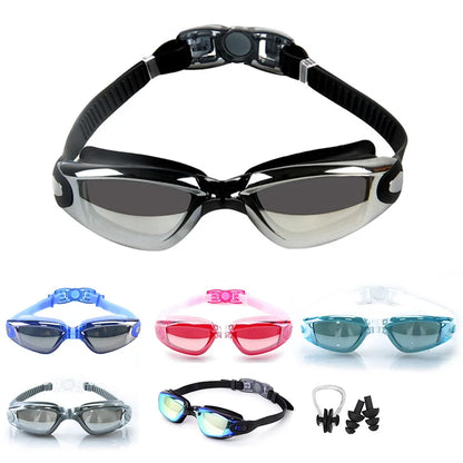 Lunettes pour hommes et femmes, Anti-buée, Prescription Uv, étanche, en Silicone, ajustables, pour piscine, adultes et enfants, lunettes de plongée