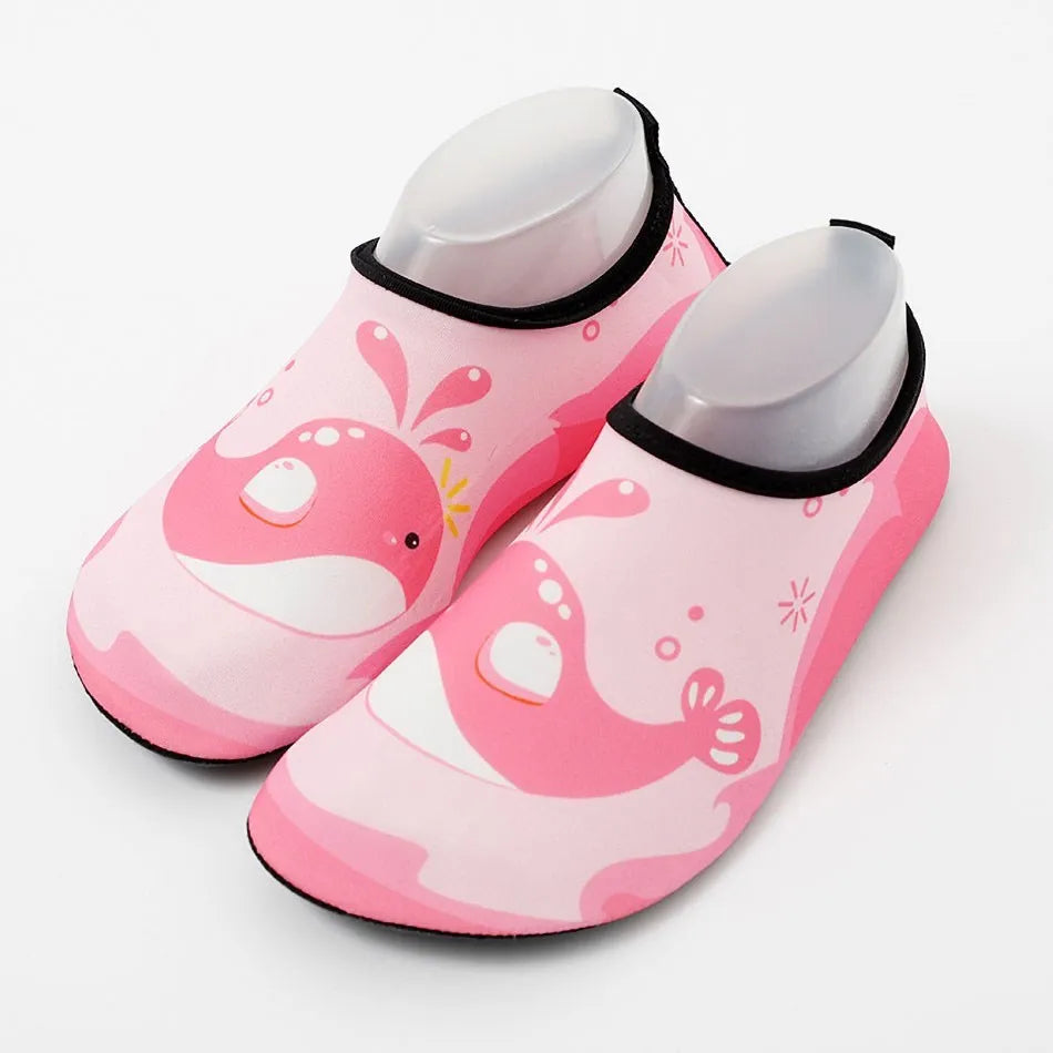 Chaussures de plage pour enfants, chaussures de parc aquatique imprimées, séchage rapide, semelle souple respirante