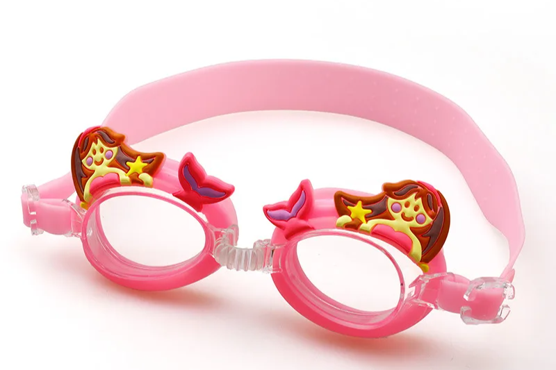 Lunettes de natation anti-buée pour enfants, nouveau, étanche, mignon, dessin animé, miroir, pour apprendre à nager, la ceinture peut être ajustée