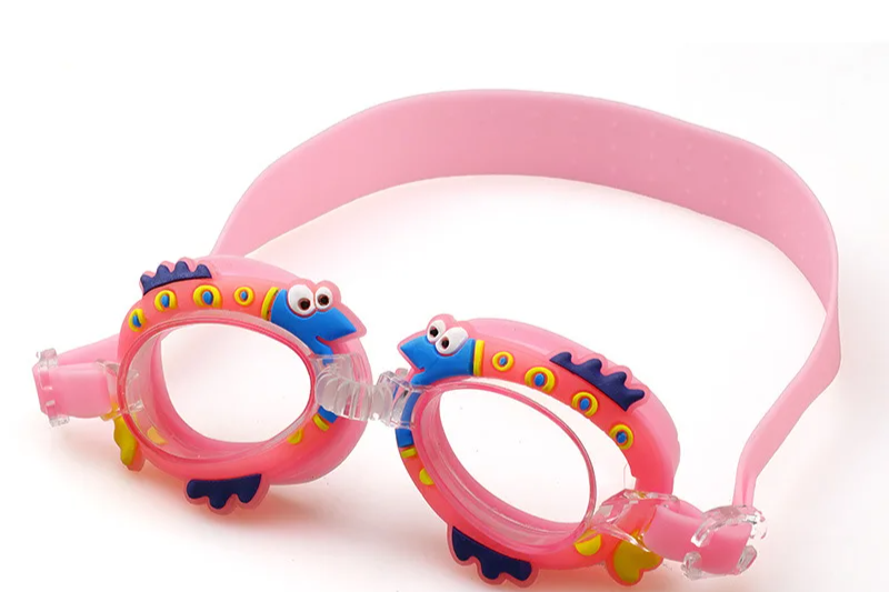 Lunettes de natation anti-buée pour enfants, nouveau, étanche, mignon, dessin animé, miroir, pour apprendre à nager, la ceinture peut être ajustée