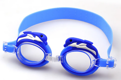 Lunettes de natation anti-buée pour enfants, nouveau, étanche, mignon, dessin animé, miroir, pour apprendre à nager, la ceinture peut être ajustée